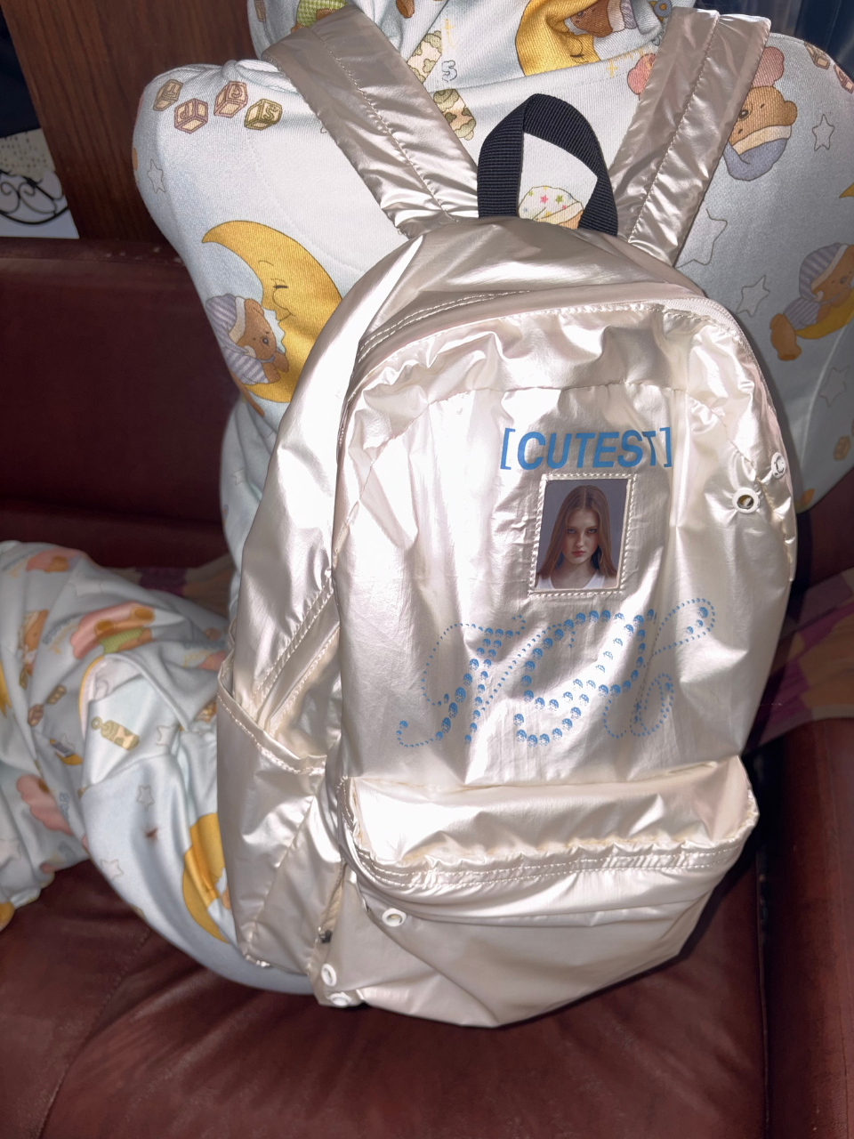 NPC Metallic Backpack White