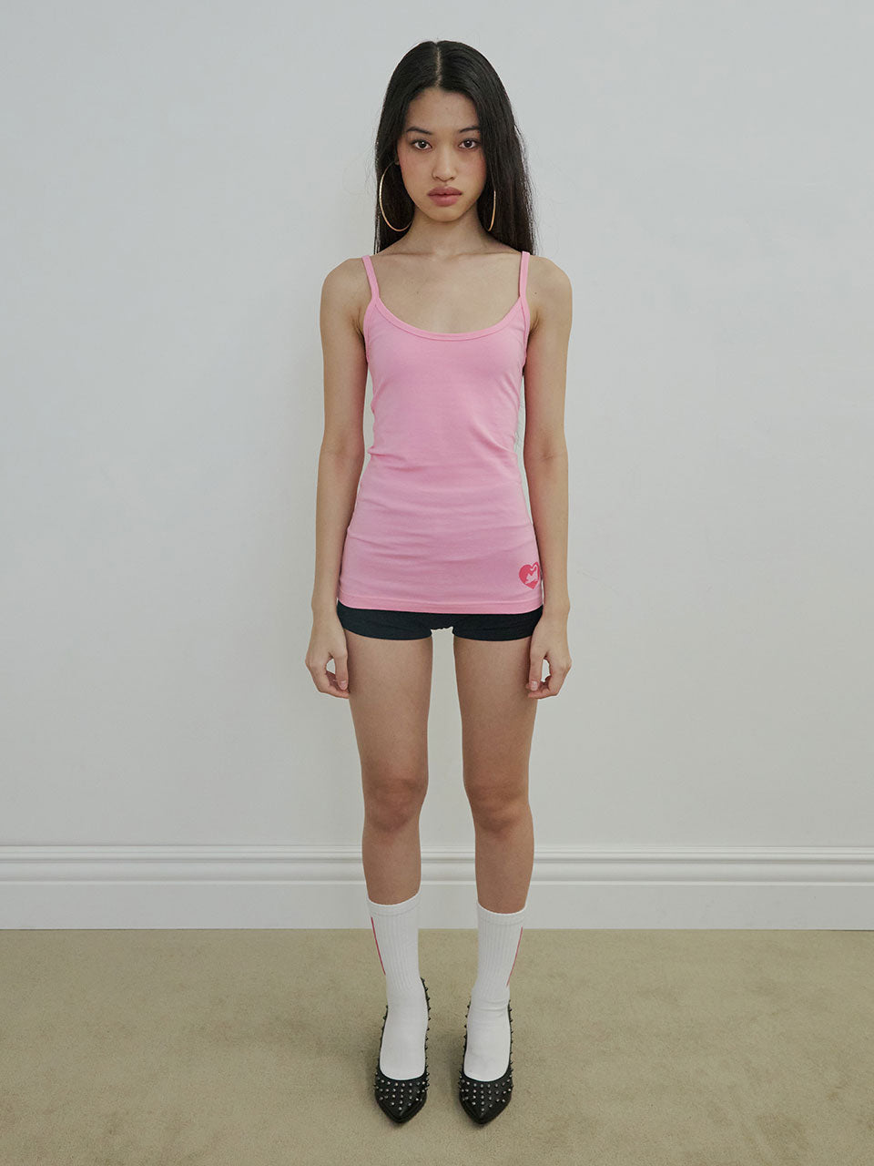 【S/Mのみ6月下旬お届け予定】Sweet Kitty Tank Top Acid Pink