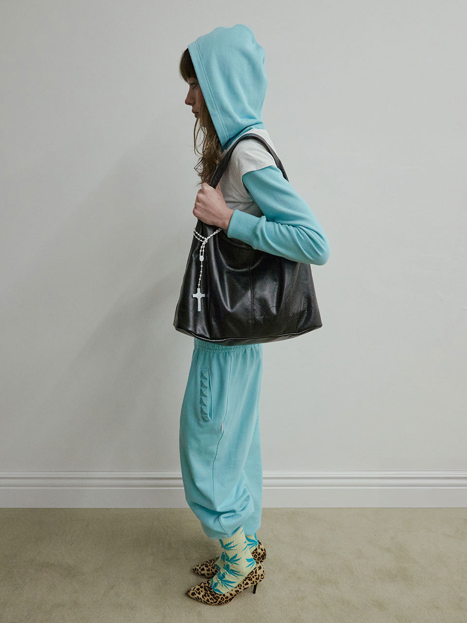Napoleon Stud Sweatpants Acid Blue