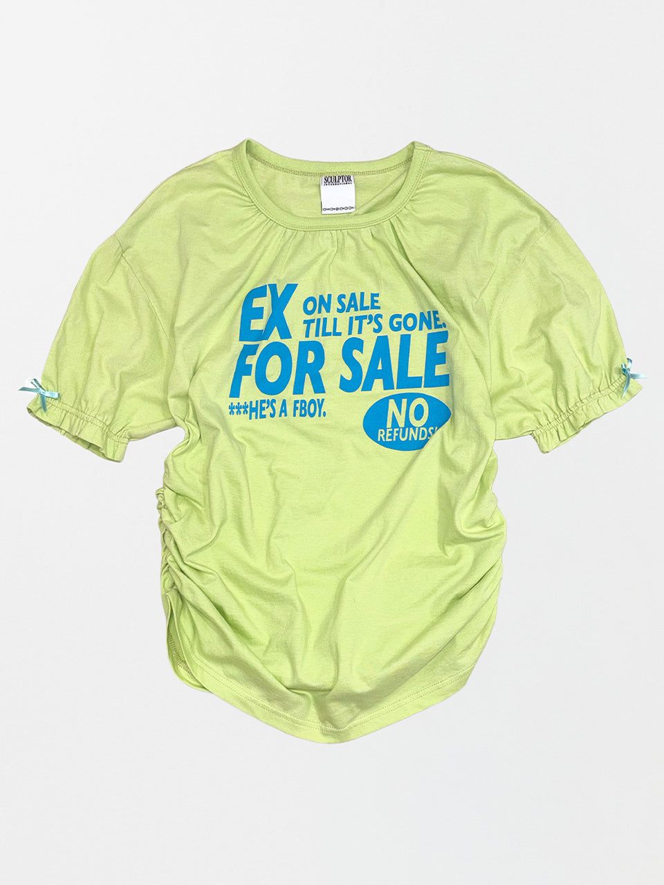 Garage Shirring Tee Acid Green