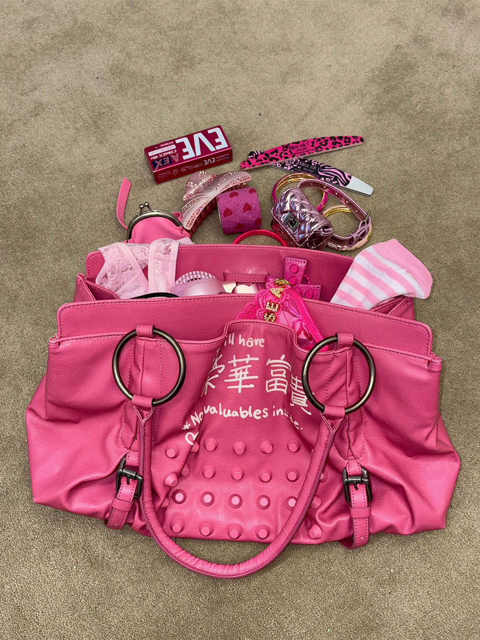 Millionaire Tote Bag Acid Pink