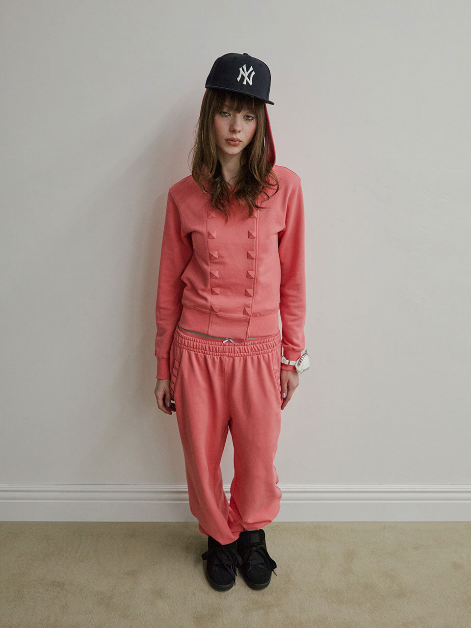 Napoleon Stud Sweatpants Acid Pink