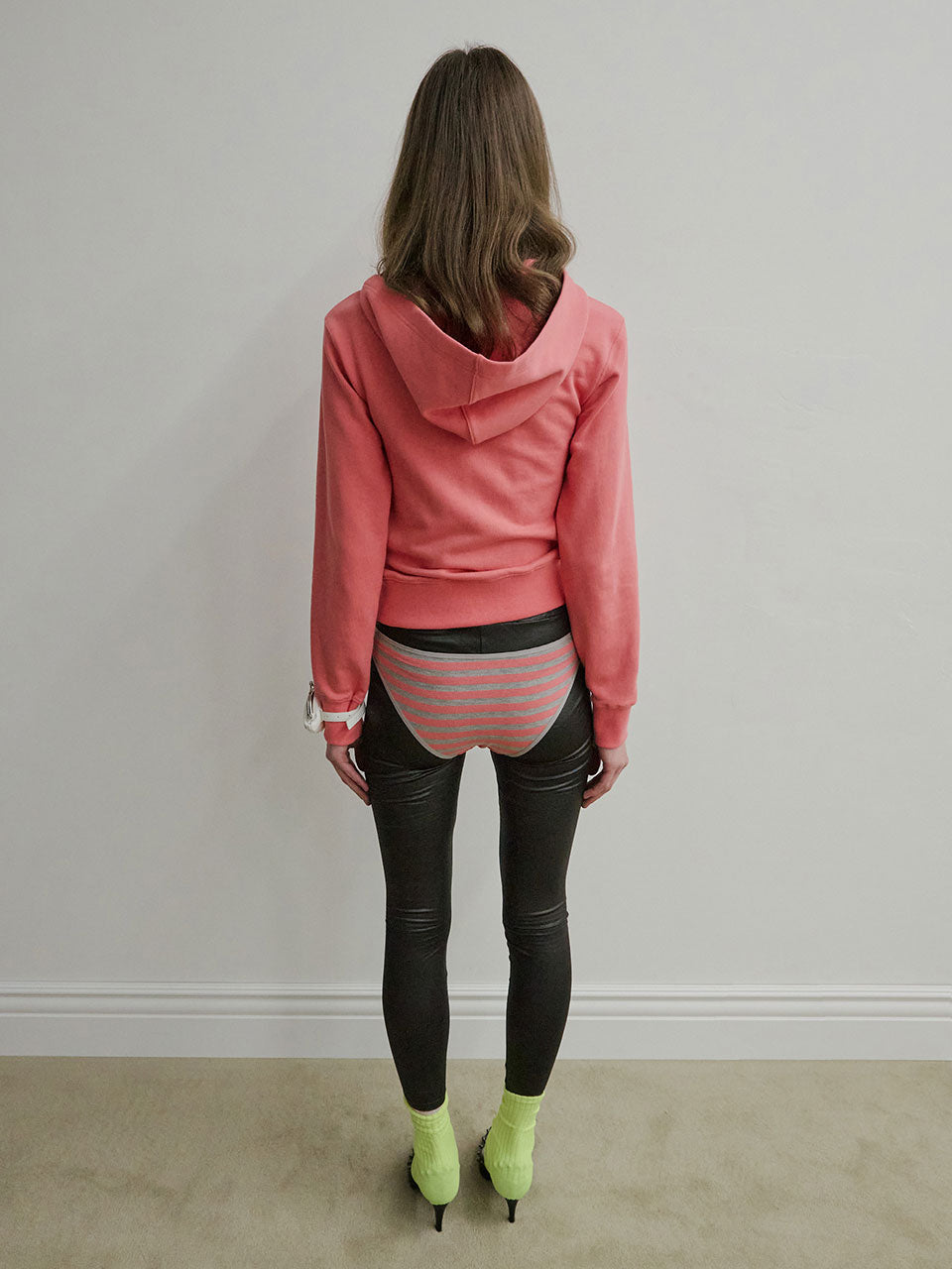 Napoleon Stud Hoodie Acid Pink