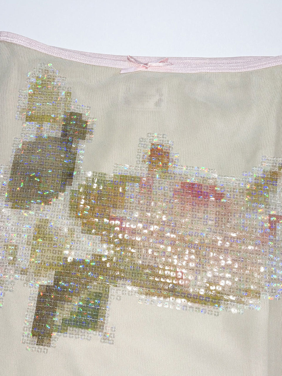 Censored Lotus Midi Skirt Apple