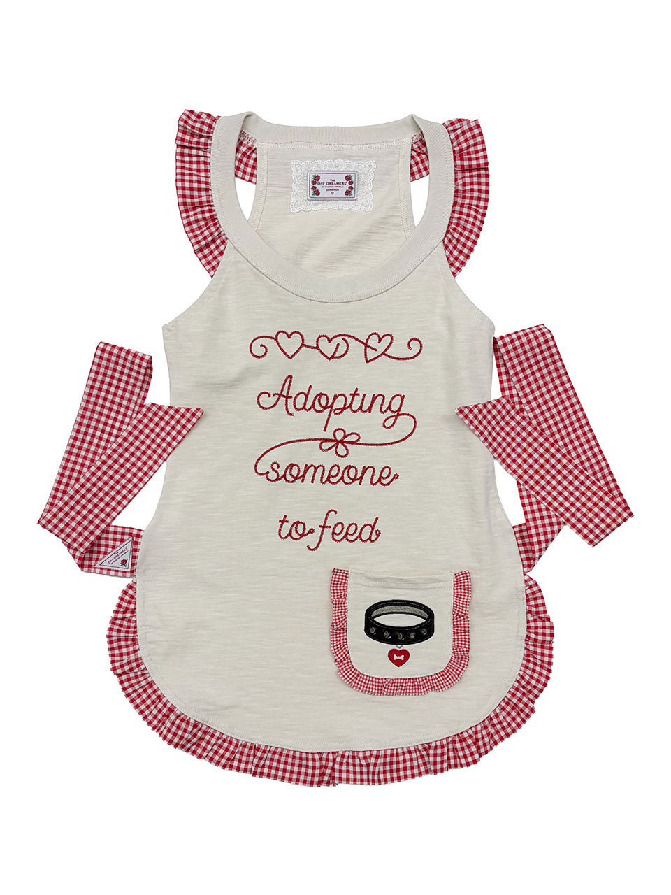 Apron Ruffle Tank Top Raw