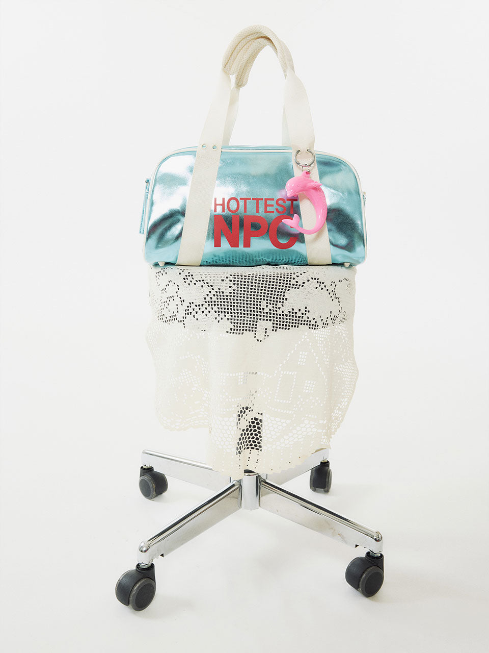 NPC Metallic Bag Aqua Blue