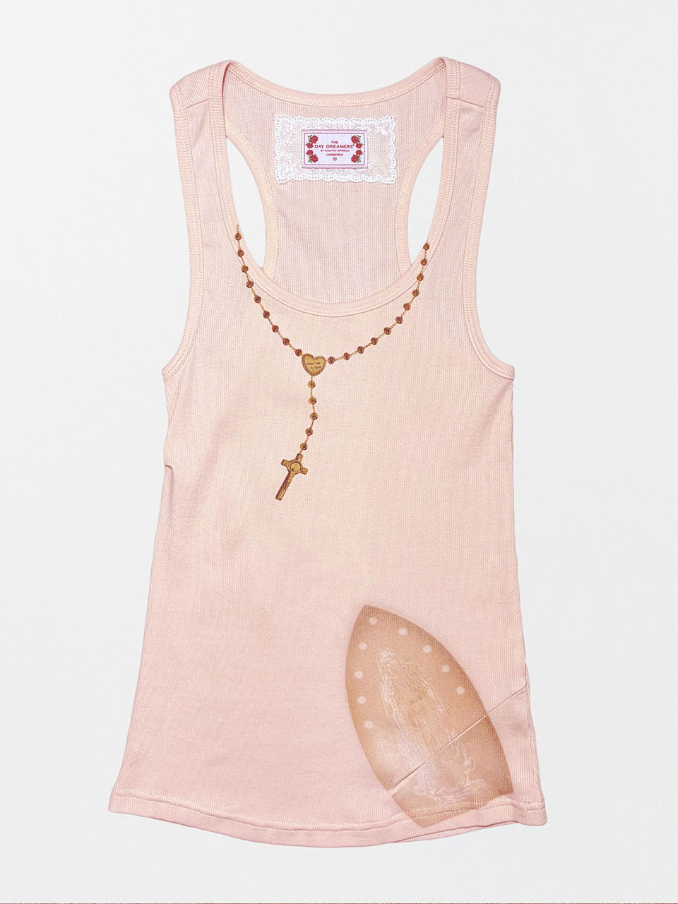 Iron Fail Tank Top Baby Pink