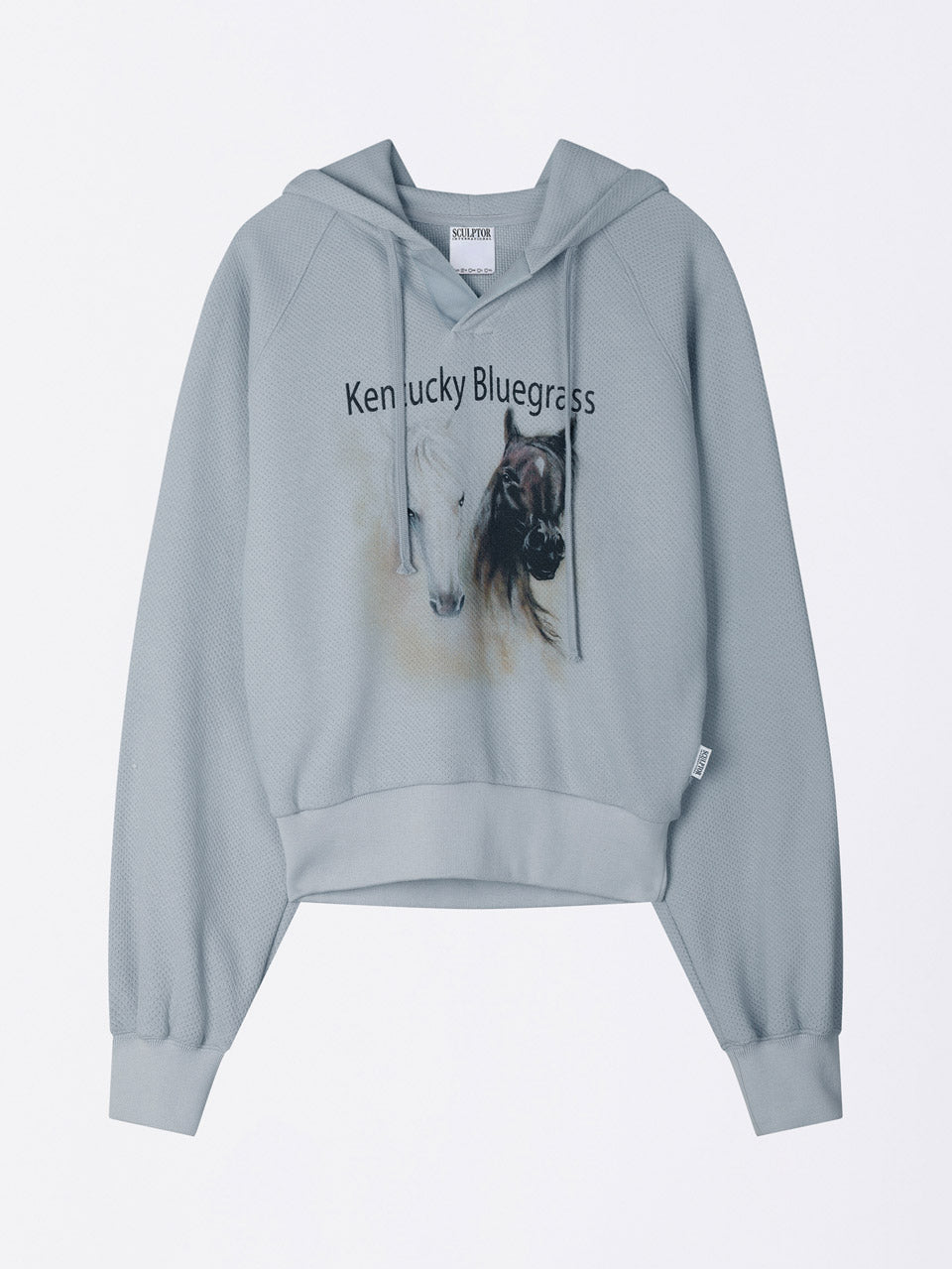 SCULPTOR パーカー グレー SCULPTOR】Fur Trimming Hooded Zip-Up Melange Gray (SCULPTOR