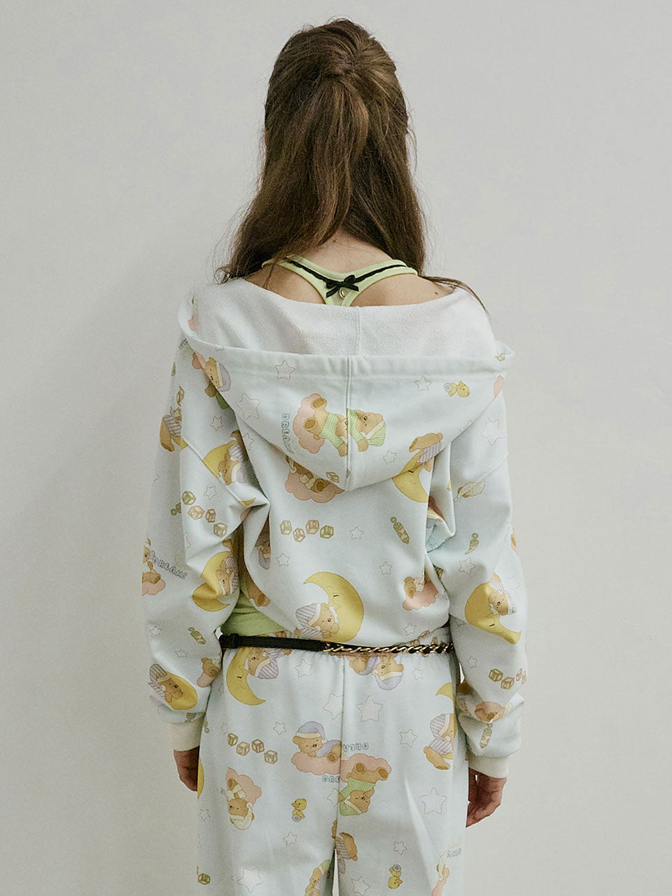 Sweet Dreams Hooded Zip-Up Baby Blue