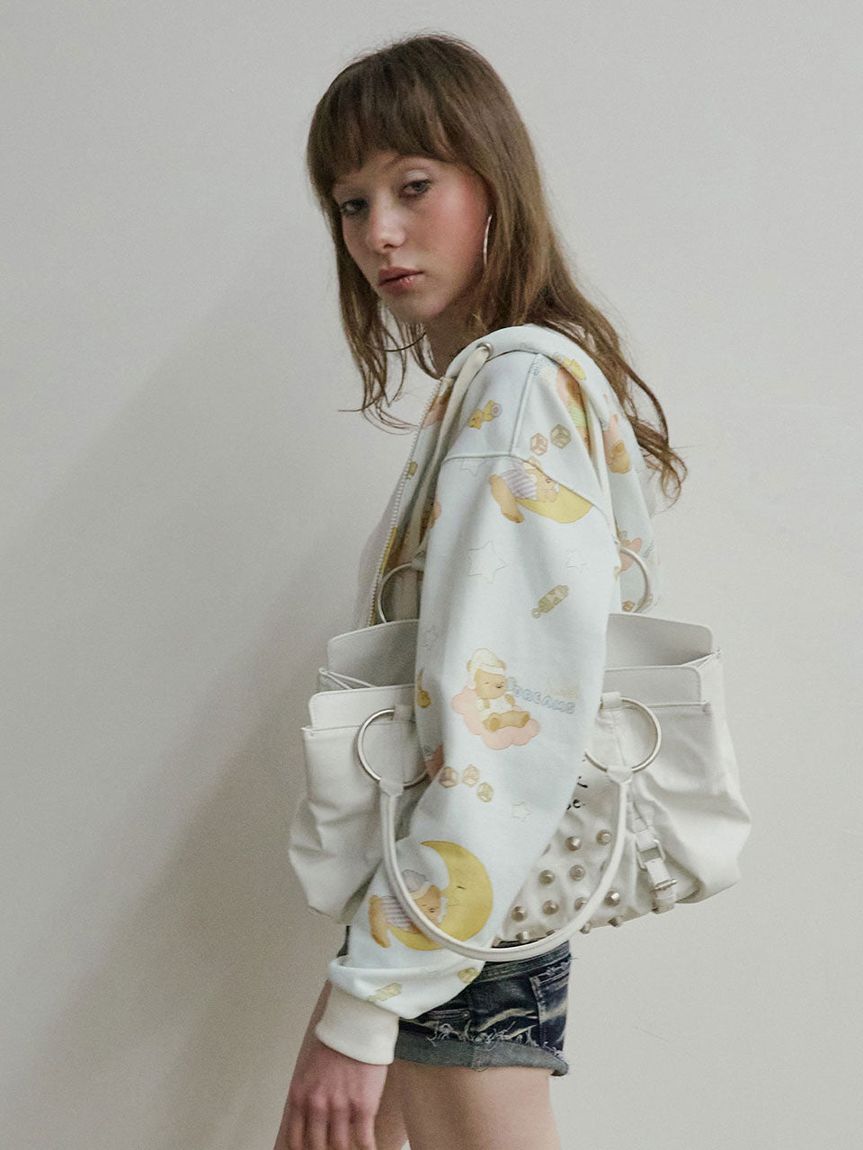 Sweet Dreams Hooded Zip-Up Baby Blue