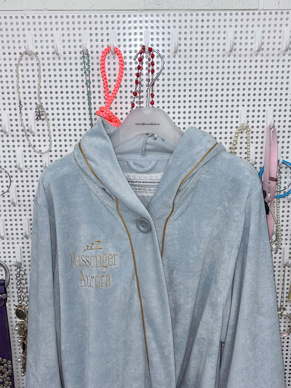 Bath Robe Hoodie Baby Blue(Aurora)