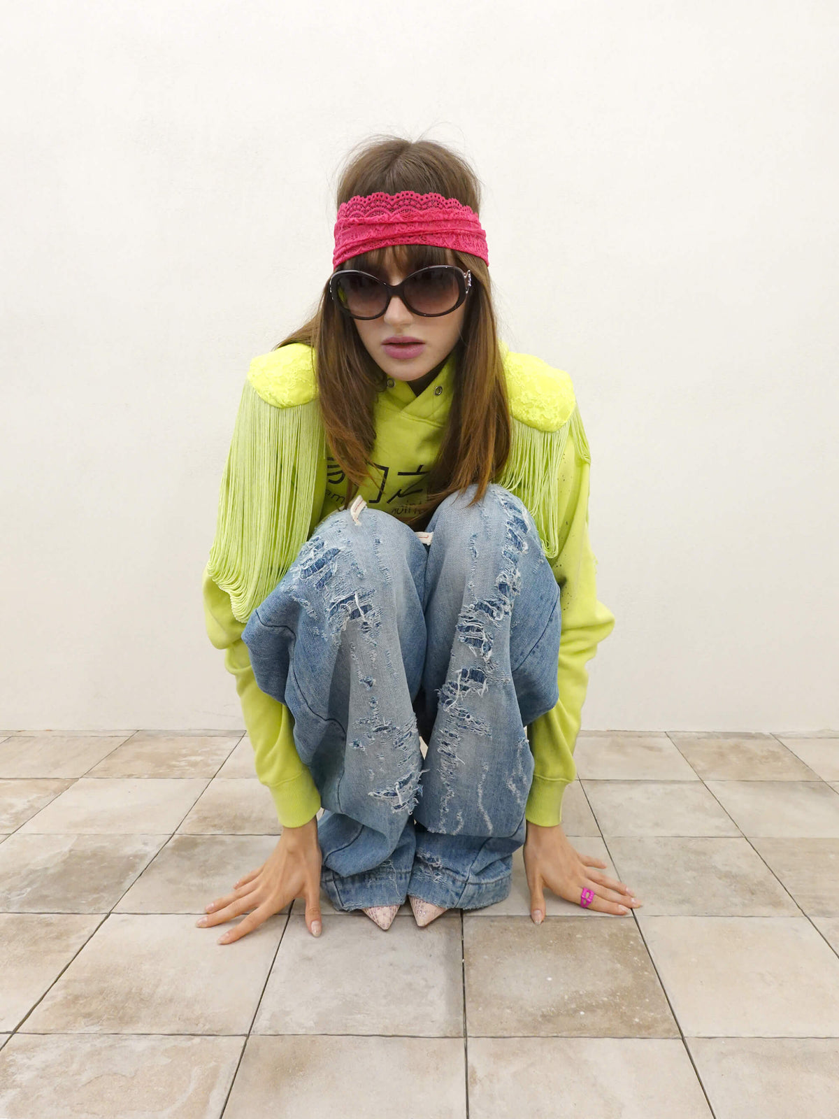 Bad Seed Marching Band Hoodie Neon Yellow