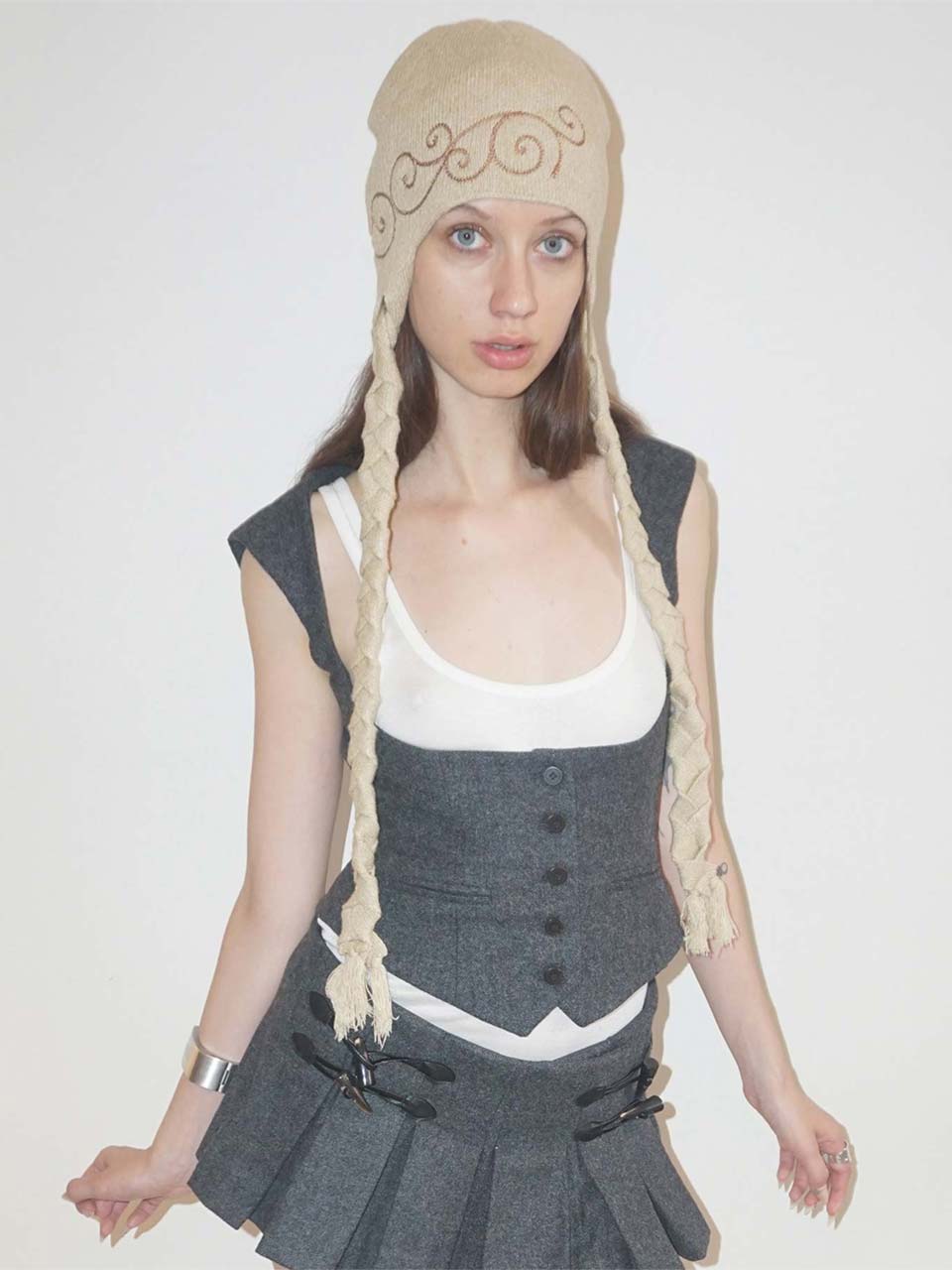Braided Bonnet Beige