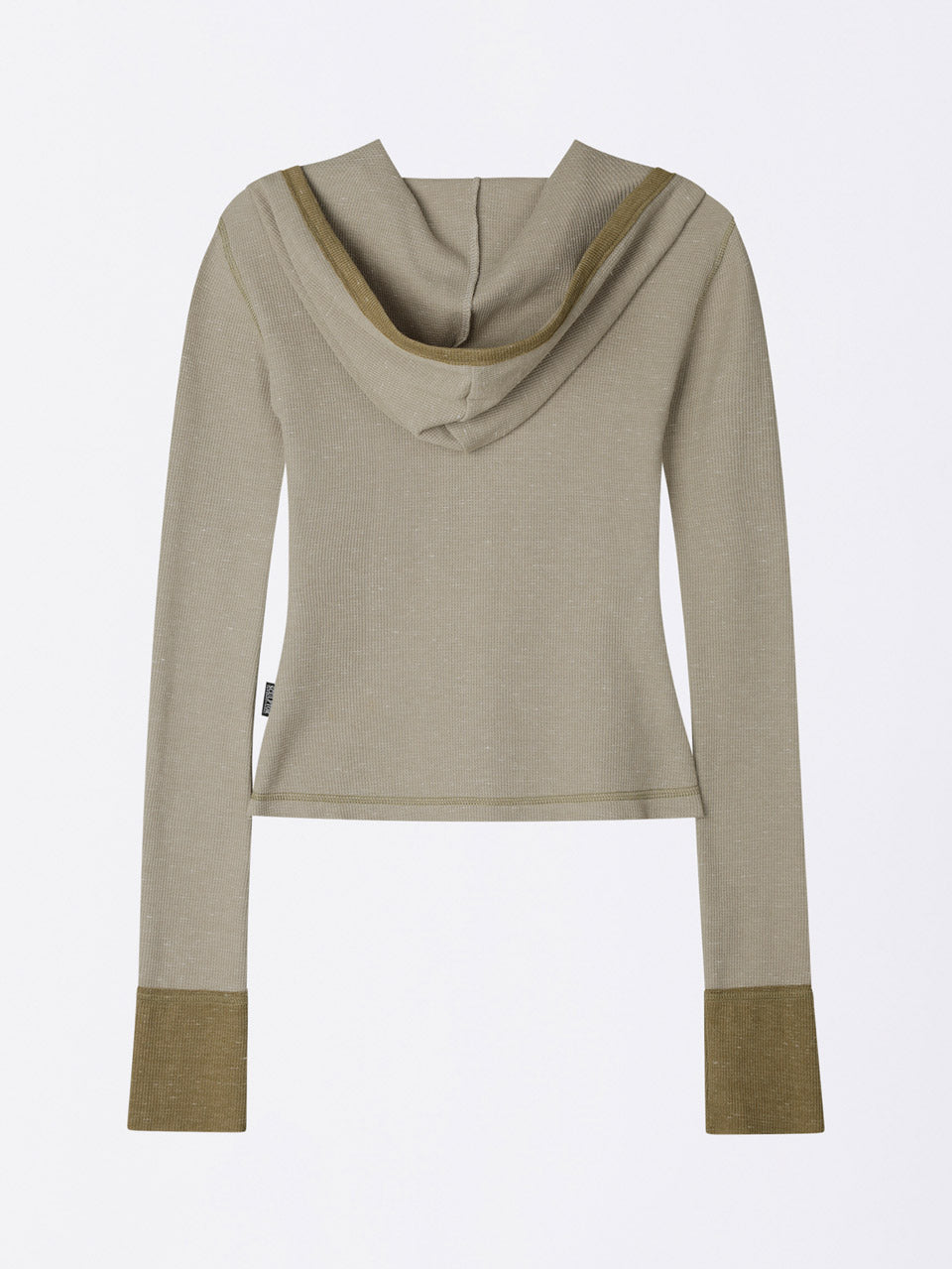 Heather Hoodie Tee Beige