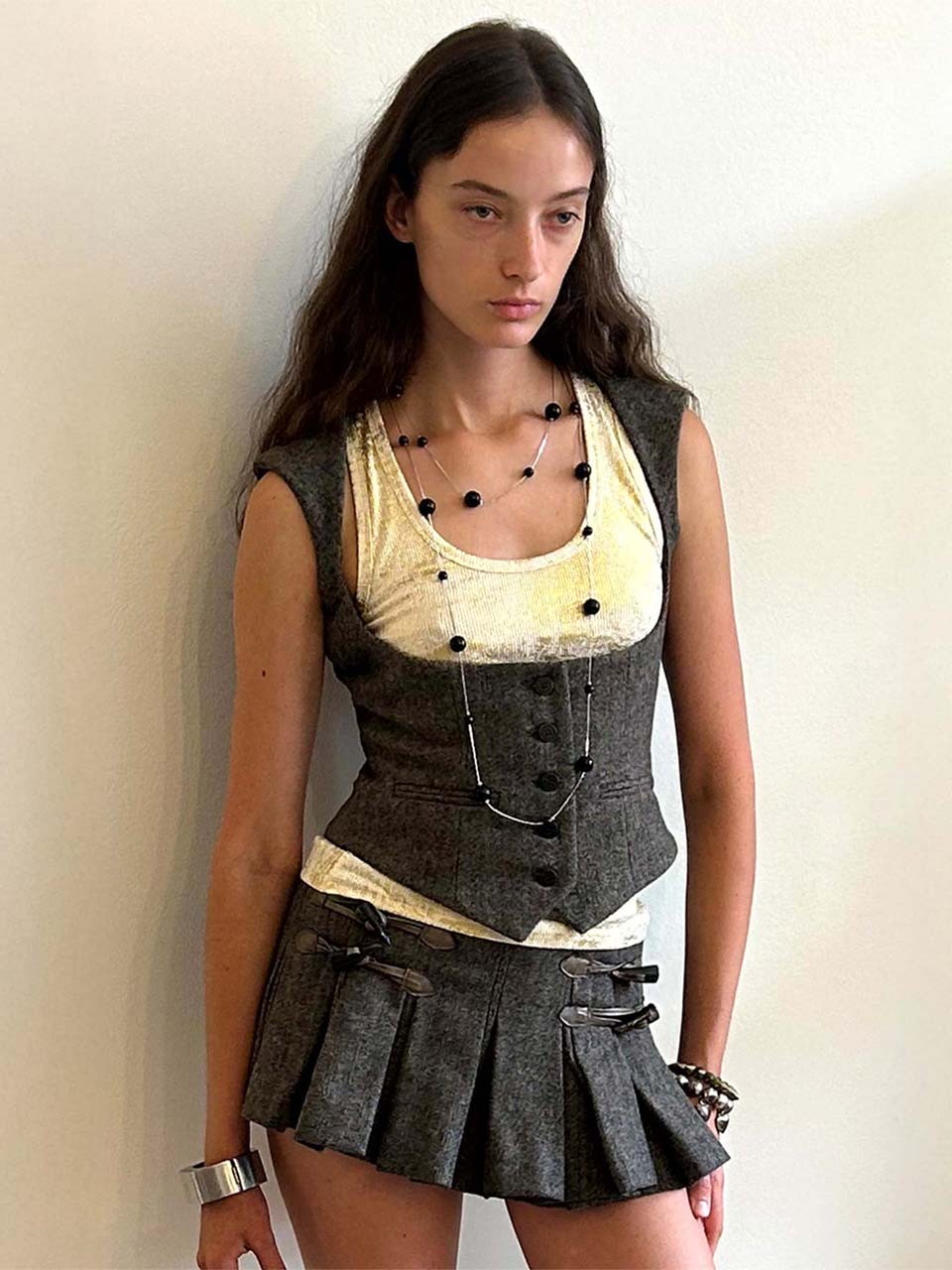 Classic Wool Vest Beige