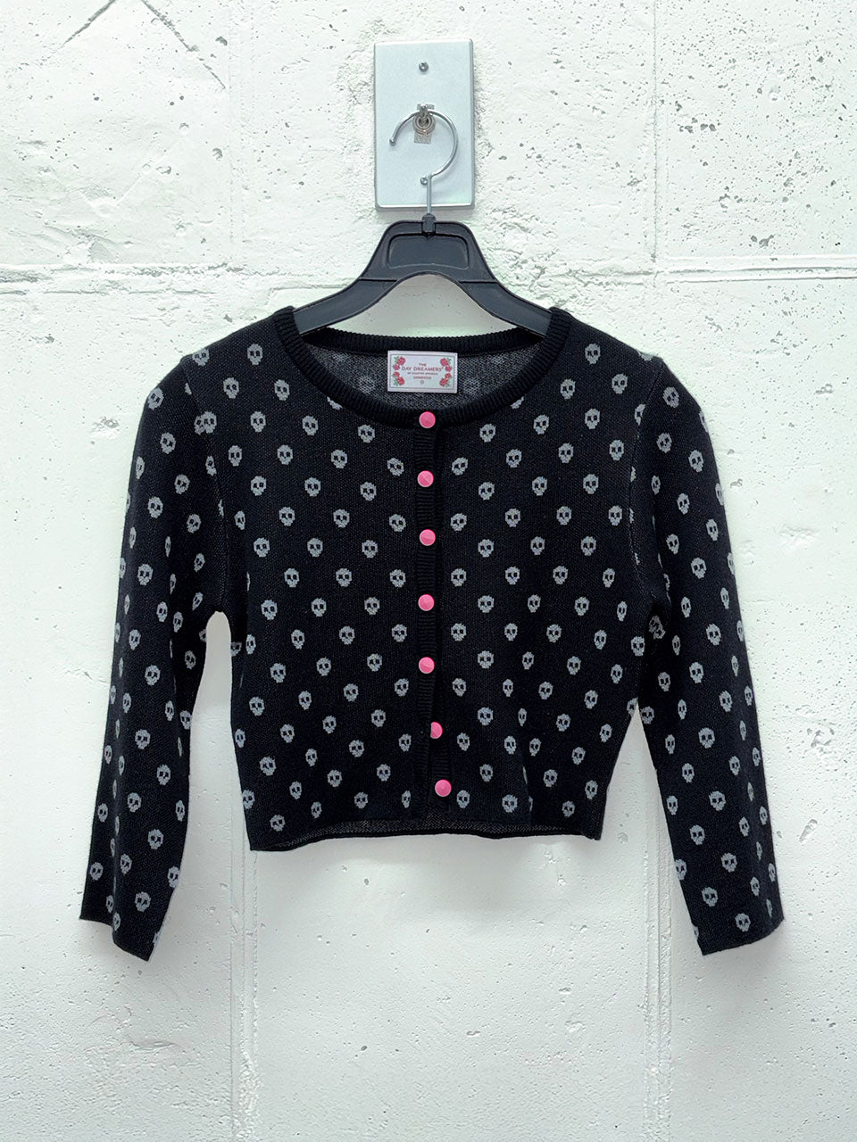 New Emo Crop Cardigan Black