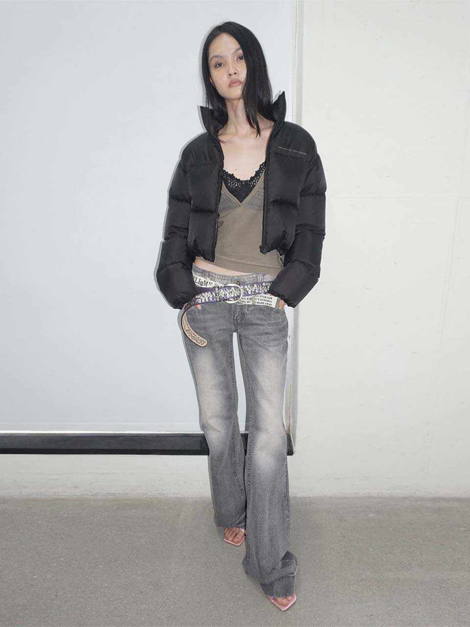 ★ 777 '福' LUCK BAG ★ (Matte Cropped Puffer Down Black)