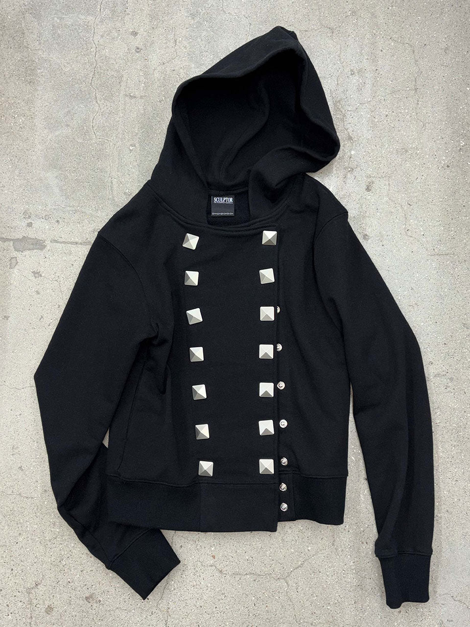 Napoleon Stud Hoodie Black – SCULPTOR JAPAN