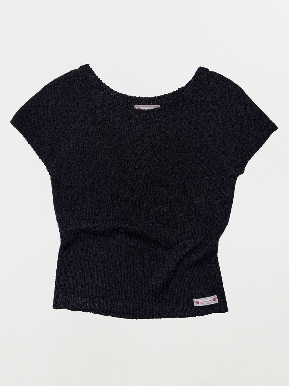 Summer Knit Top Black