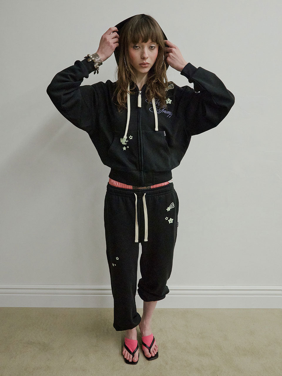 Glow In The Dark Sweatpants Black