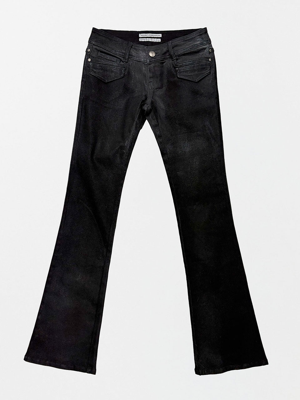 Metallic Bootcut Denim Black