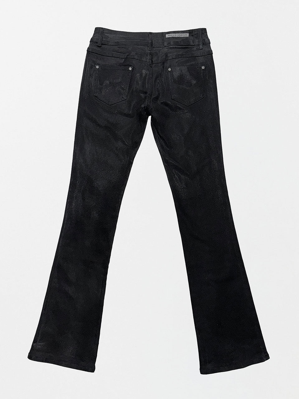 Metallic Bootcut Denim Black