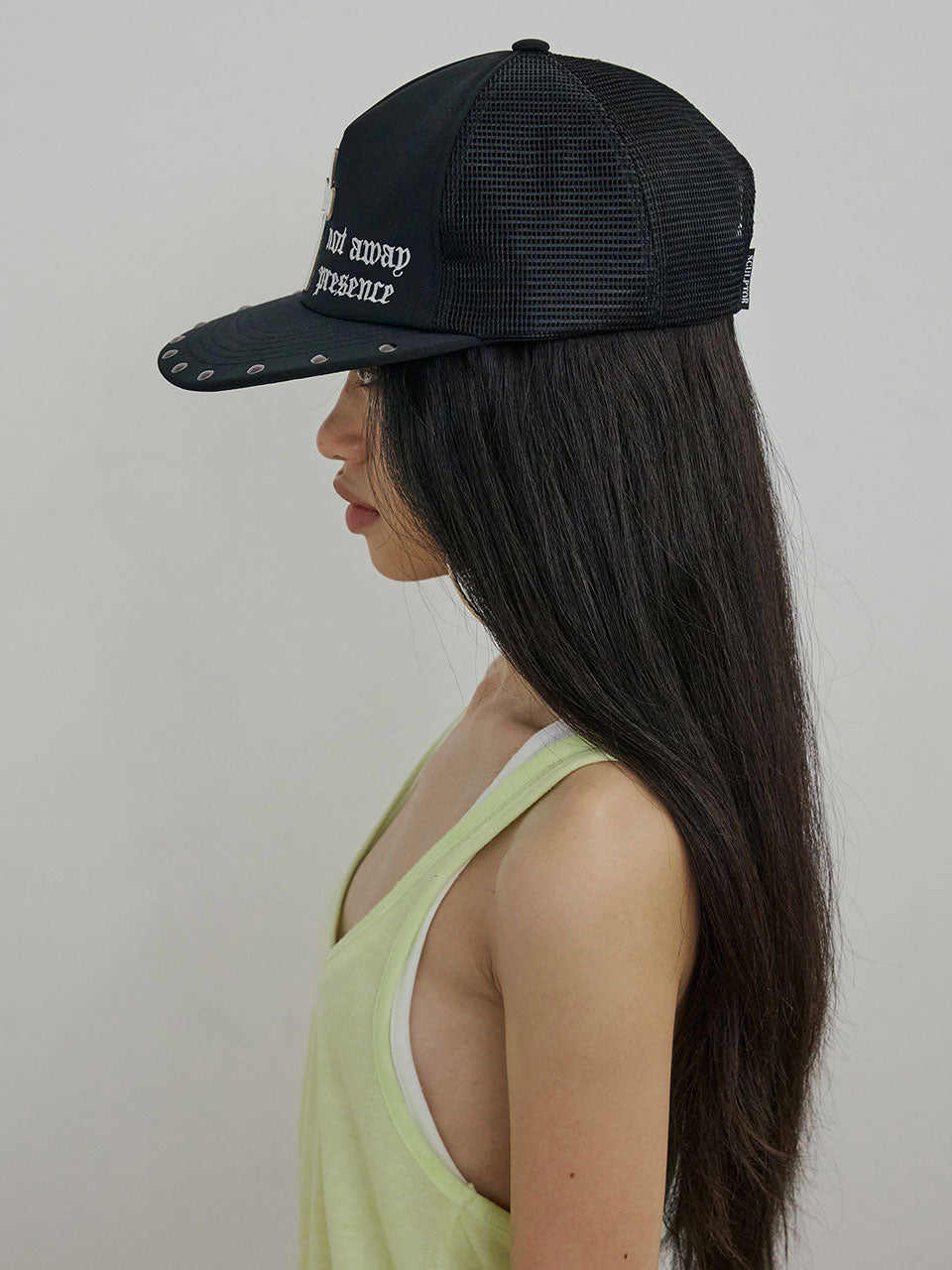 【7月上旬お届け予定】Cross Mesh Cap Black