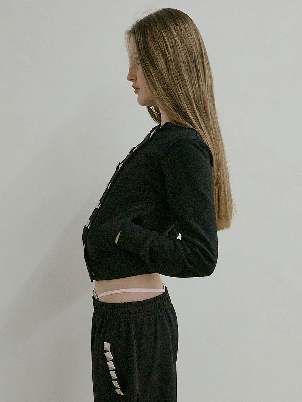 【XS/Sのみ4月上旬お届け予定】Napoleon Stud Hoodie Black