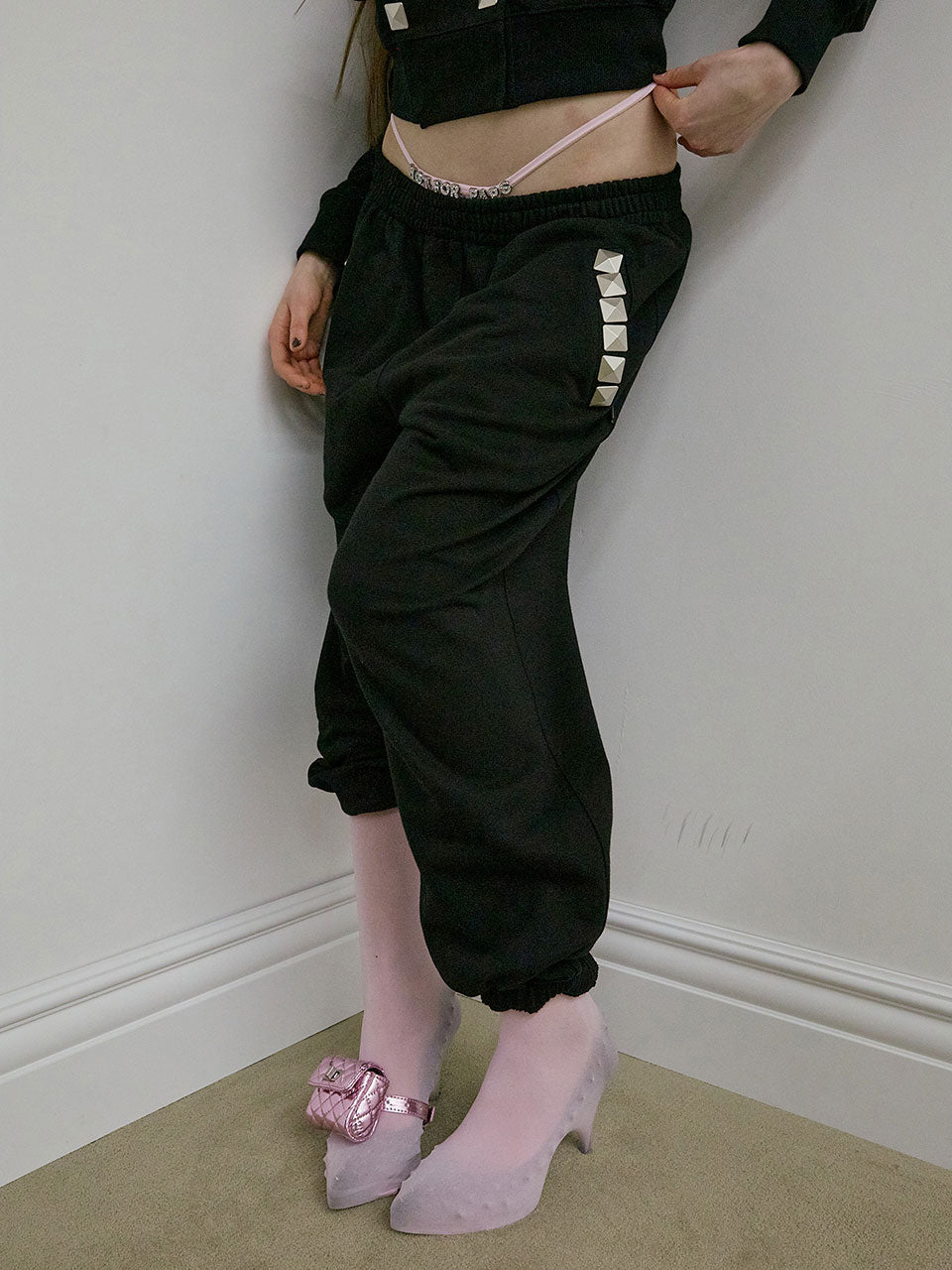 Napoleon Stud Sweatpants Black