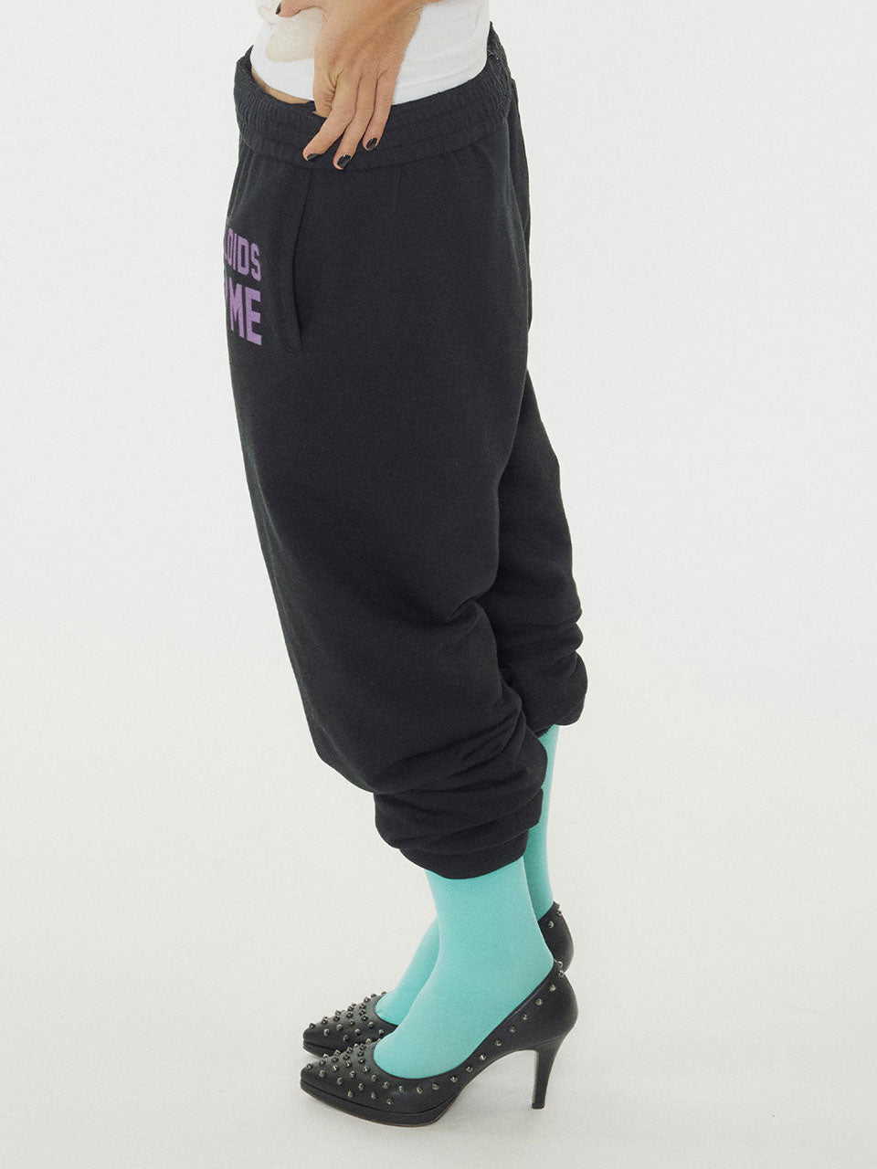 Sweet Kitty Jogger Pants Black