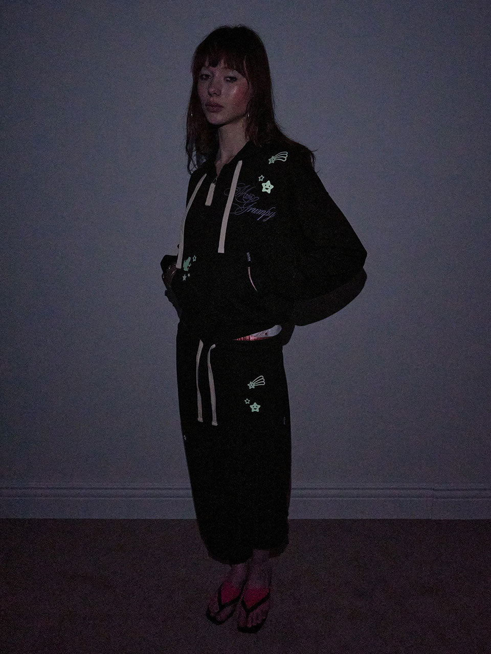 Glow In The Dark Sweatpants Black