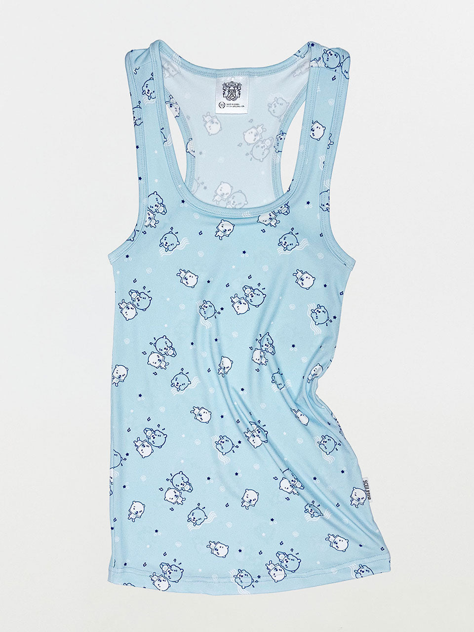 Second Skin Tank Top Blue Teddy