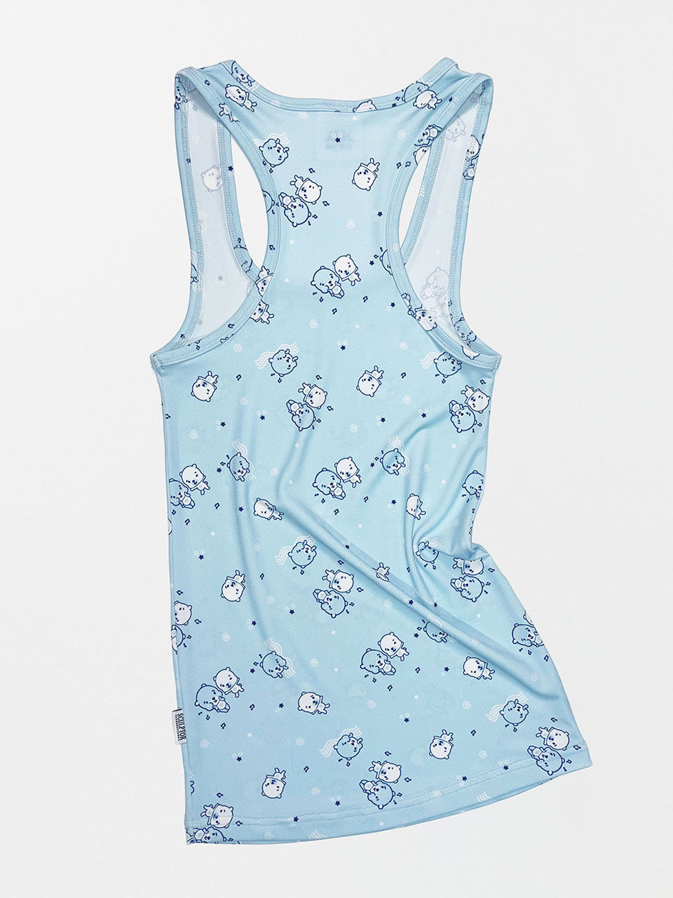 Second Skin Tank Top Blue Teddy
