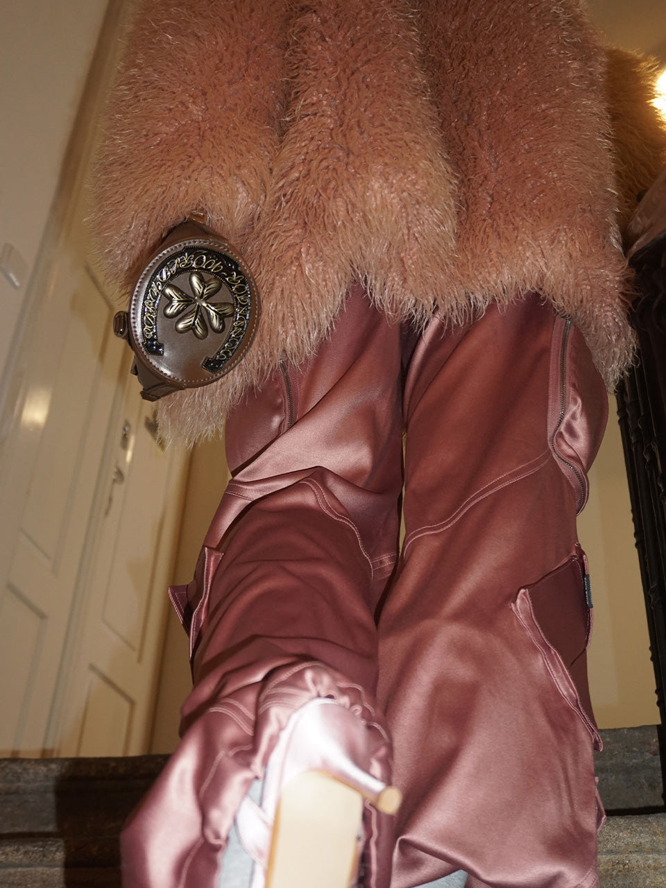 Saddle Bucket Bag Brown