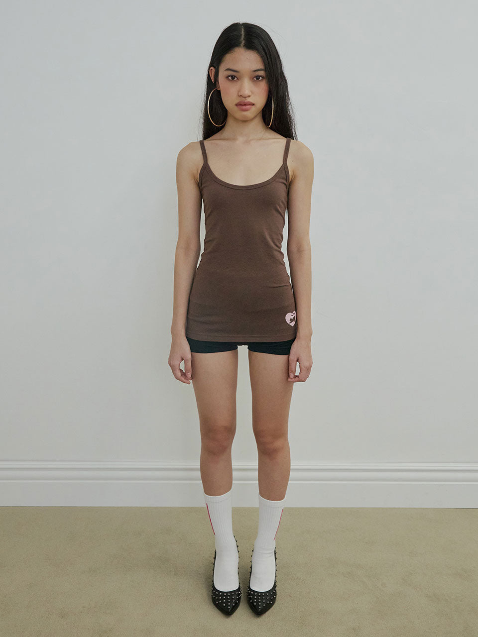 Sweet Kitty Tank Top Brown
