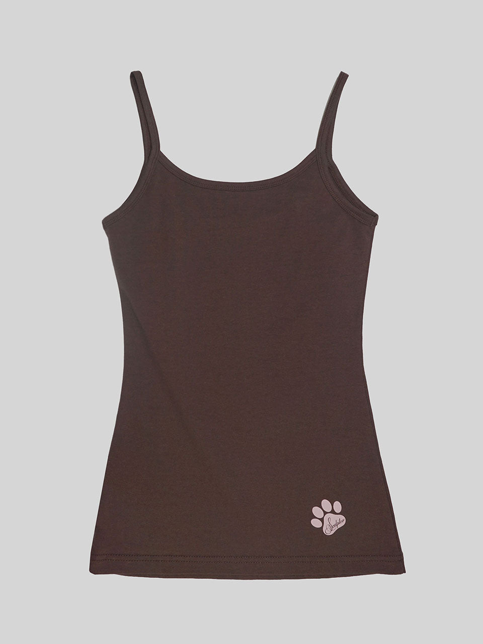 Sweet Kitty Tank Top Brown