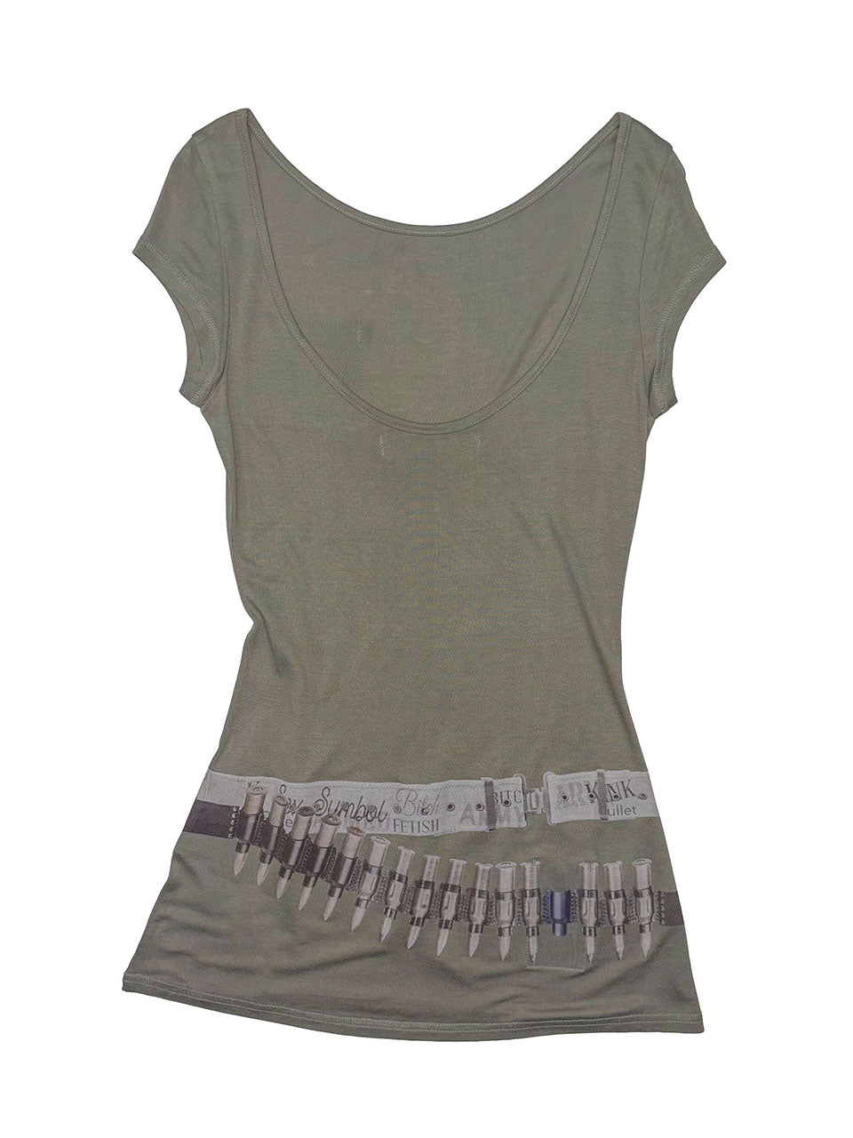 Bullet Gloss Dress Khaki