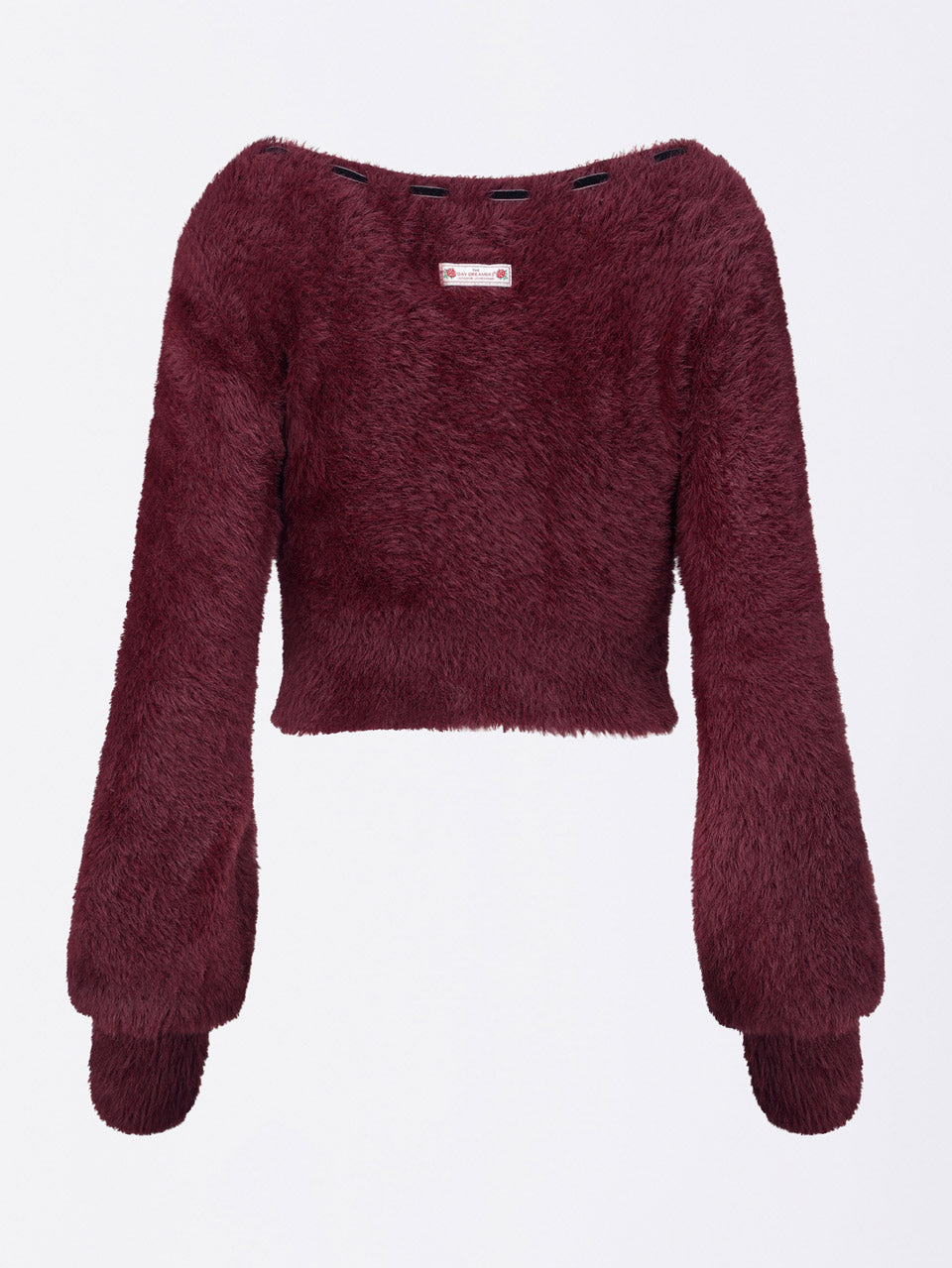 Angora Cardigan Burgundy