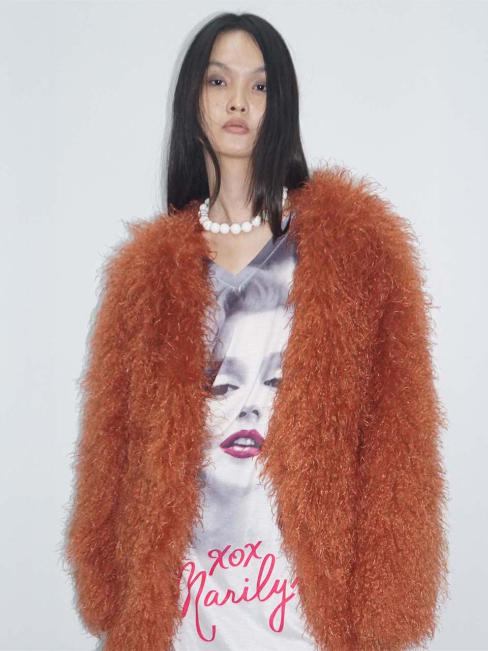 ★ 777 '福' LUCK BAG ★ (Faux Fur Middle Jacket Burnt Orange)