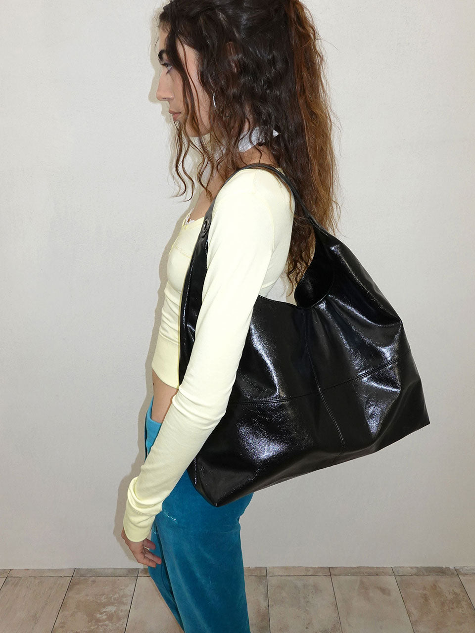 Carryall Hobo Bag Black