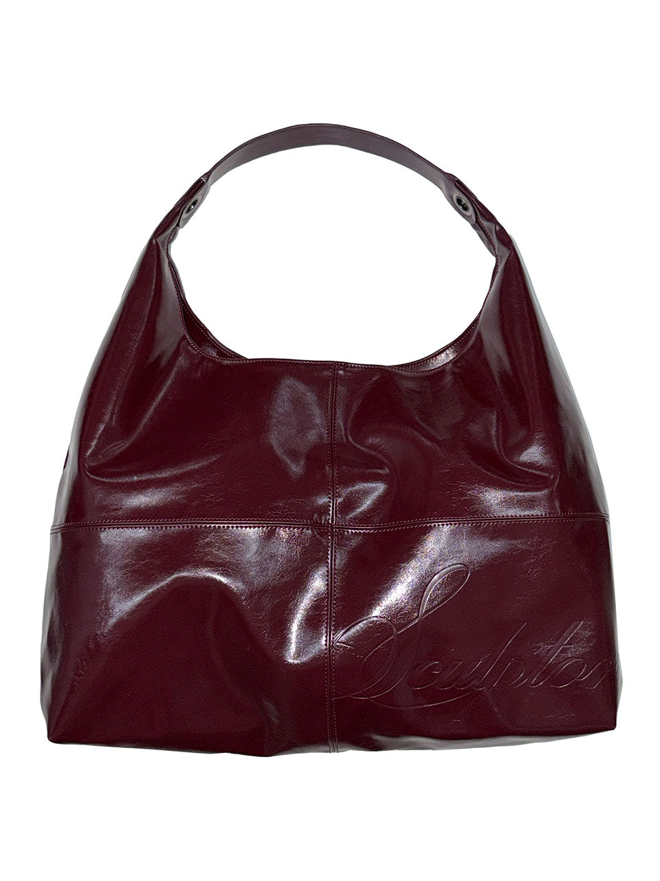 Carryall Hobo Bag Burgundy