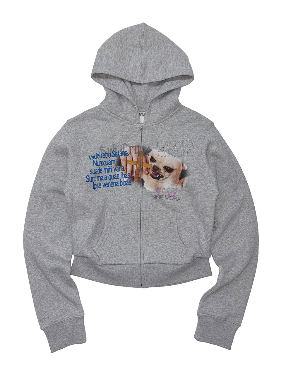Cast Out Hooded Zip-Up Melange Gray