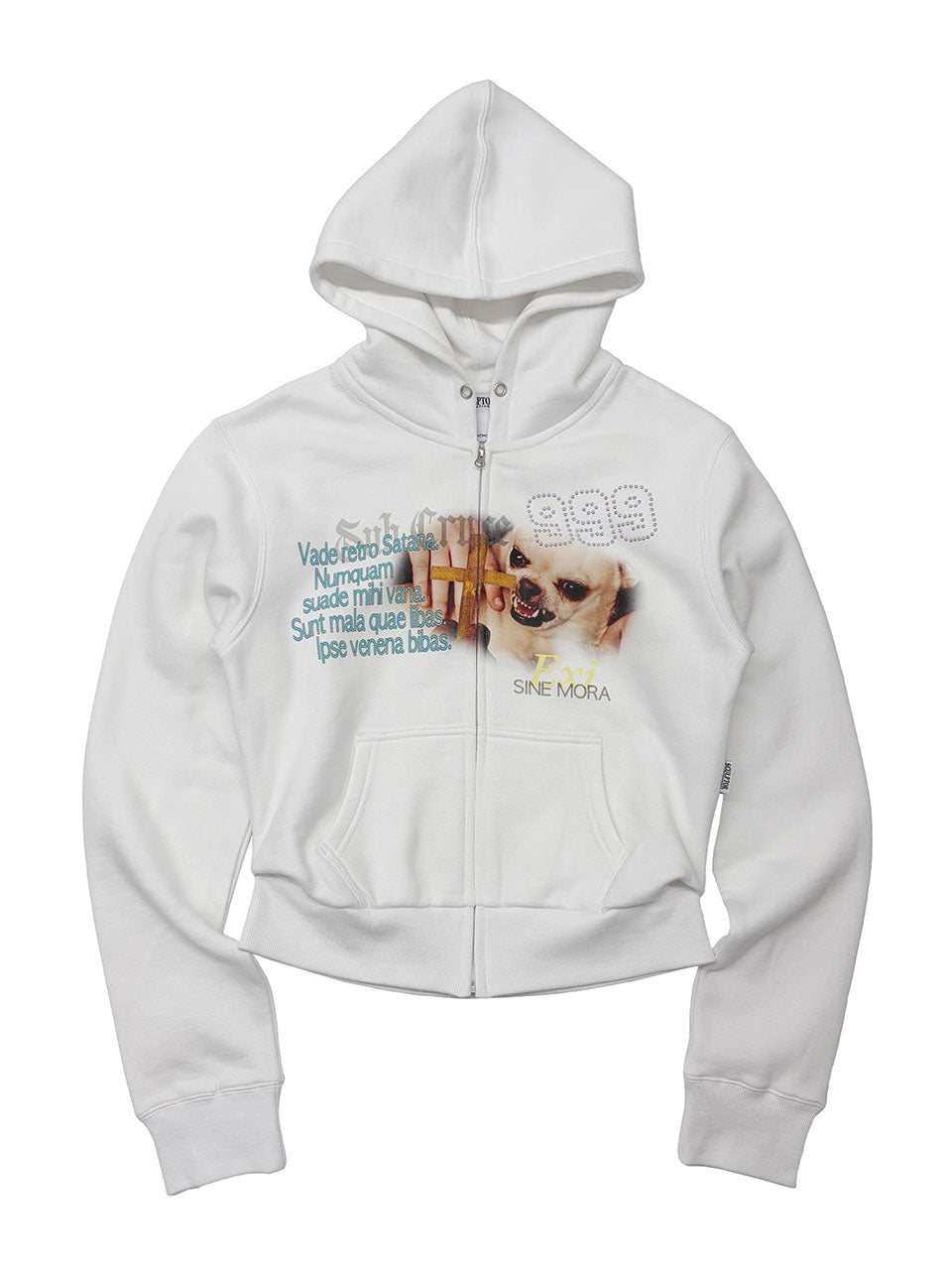 Cast Out Hooded Zip-Up White