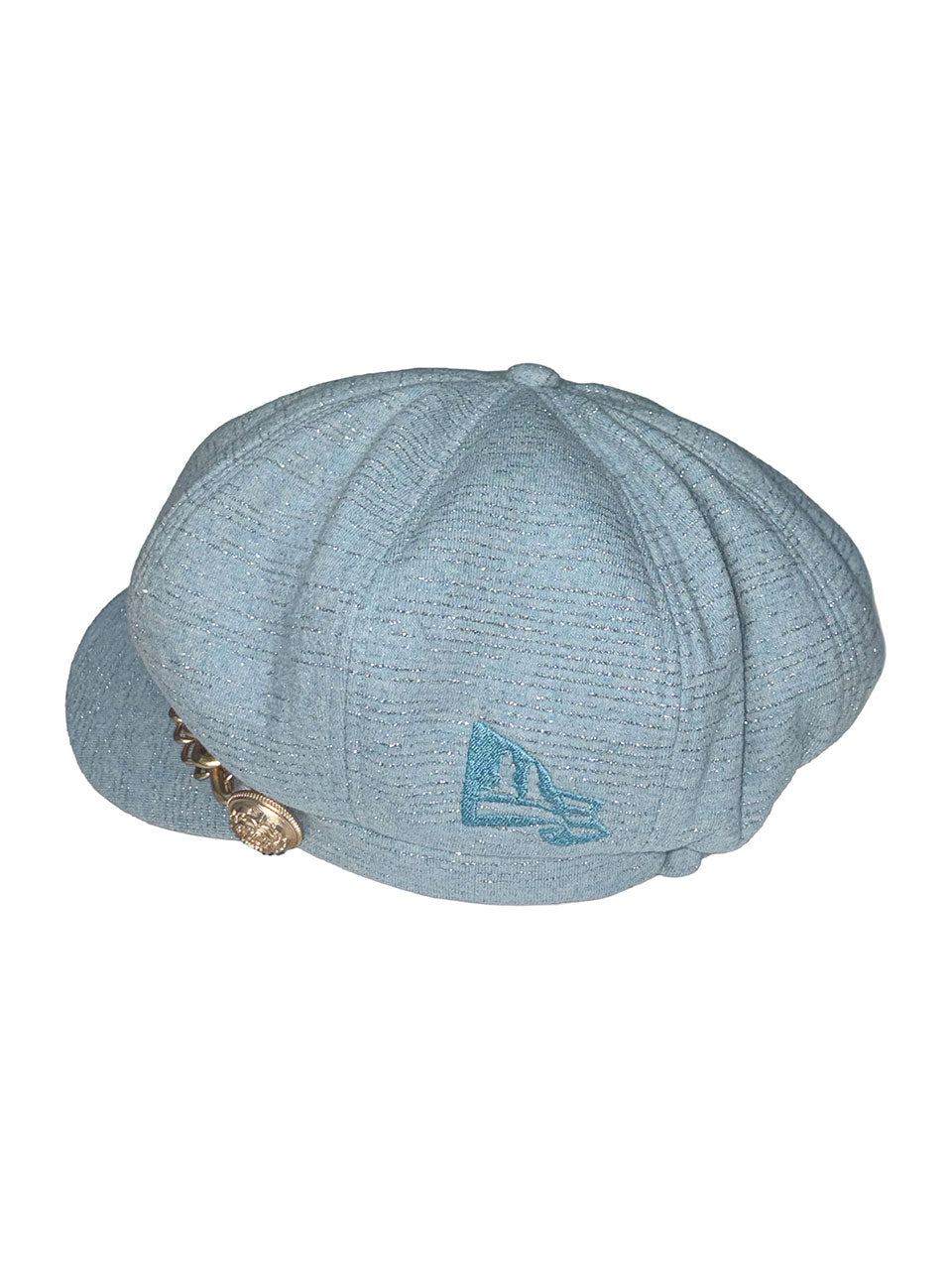 Chain Terry Newsboy Cap Baby Blue