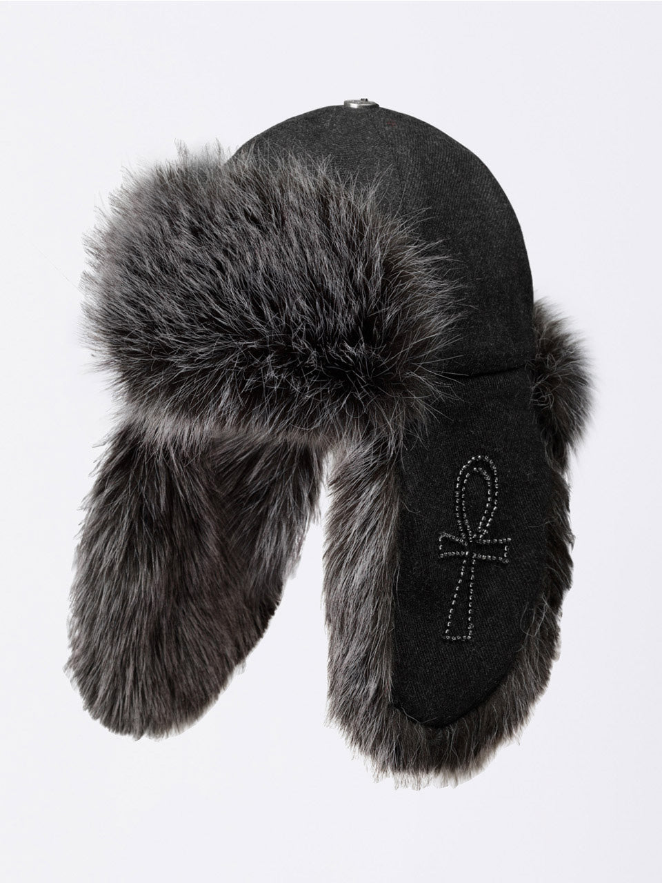 Wool Trooper Hat Charcoal