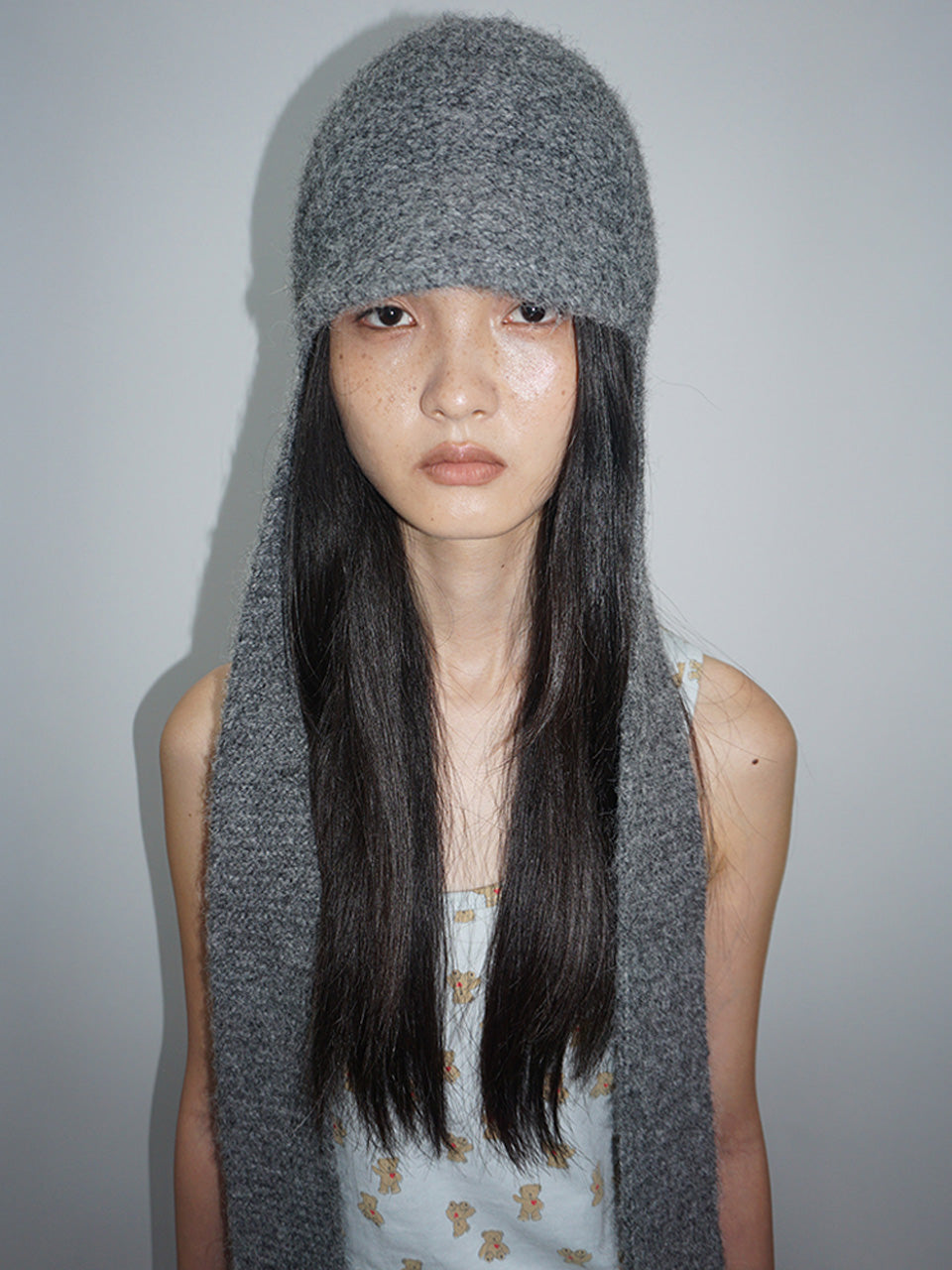 Flap Tail Beanie Charcoal