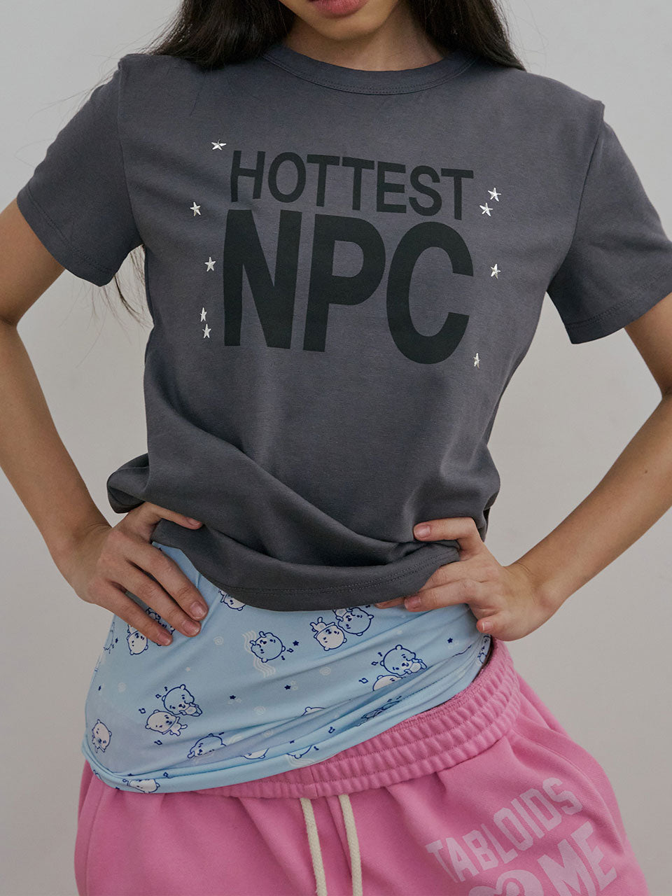 Hottest NPC Tee Charcoal