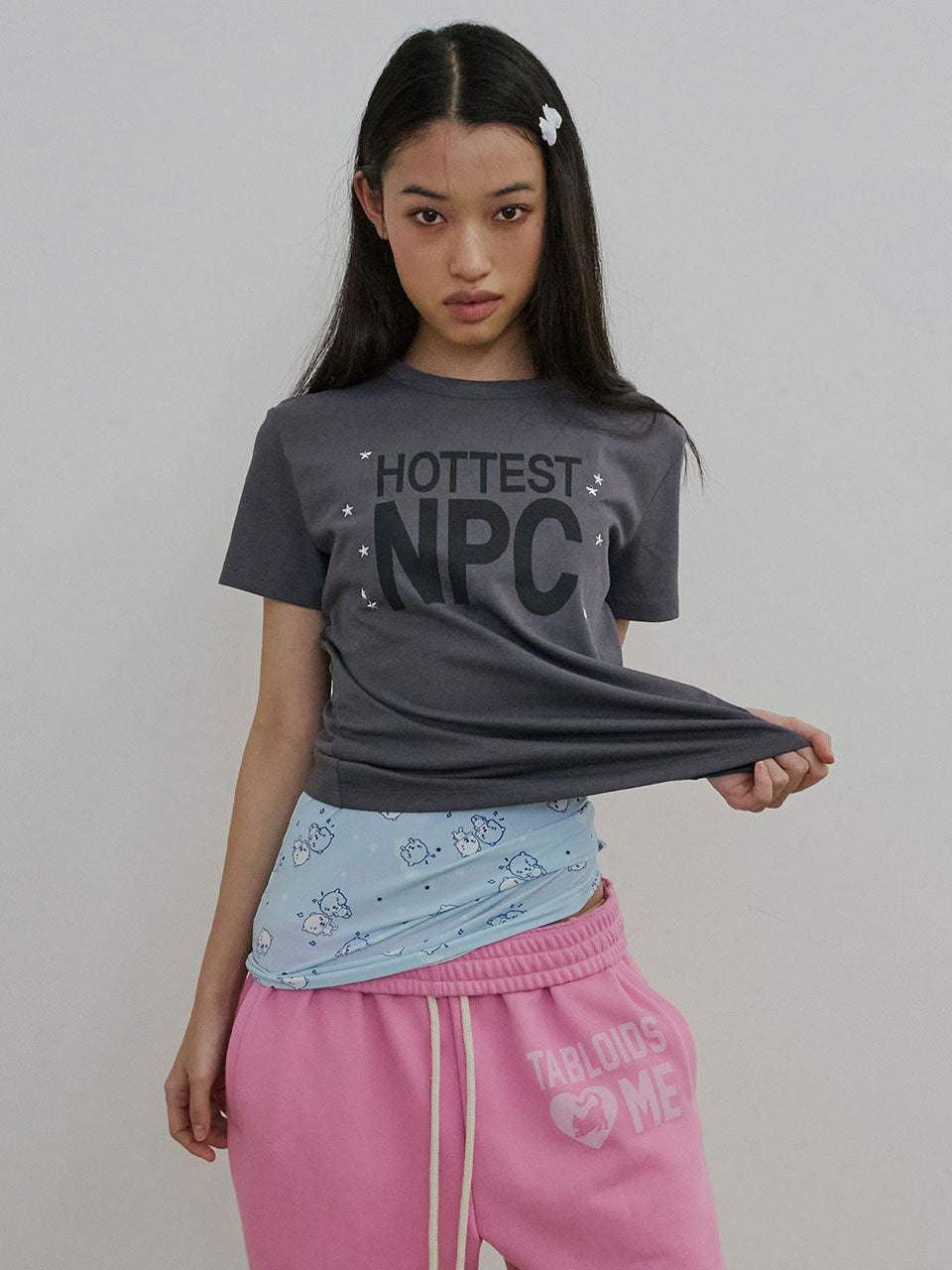 Hottest NPC Tee Charcoal