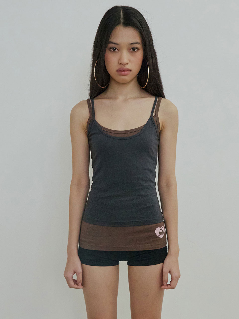 My Go To Sleeveless Top Charcoal