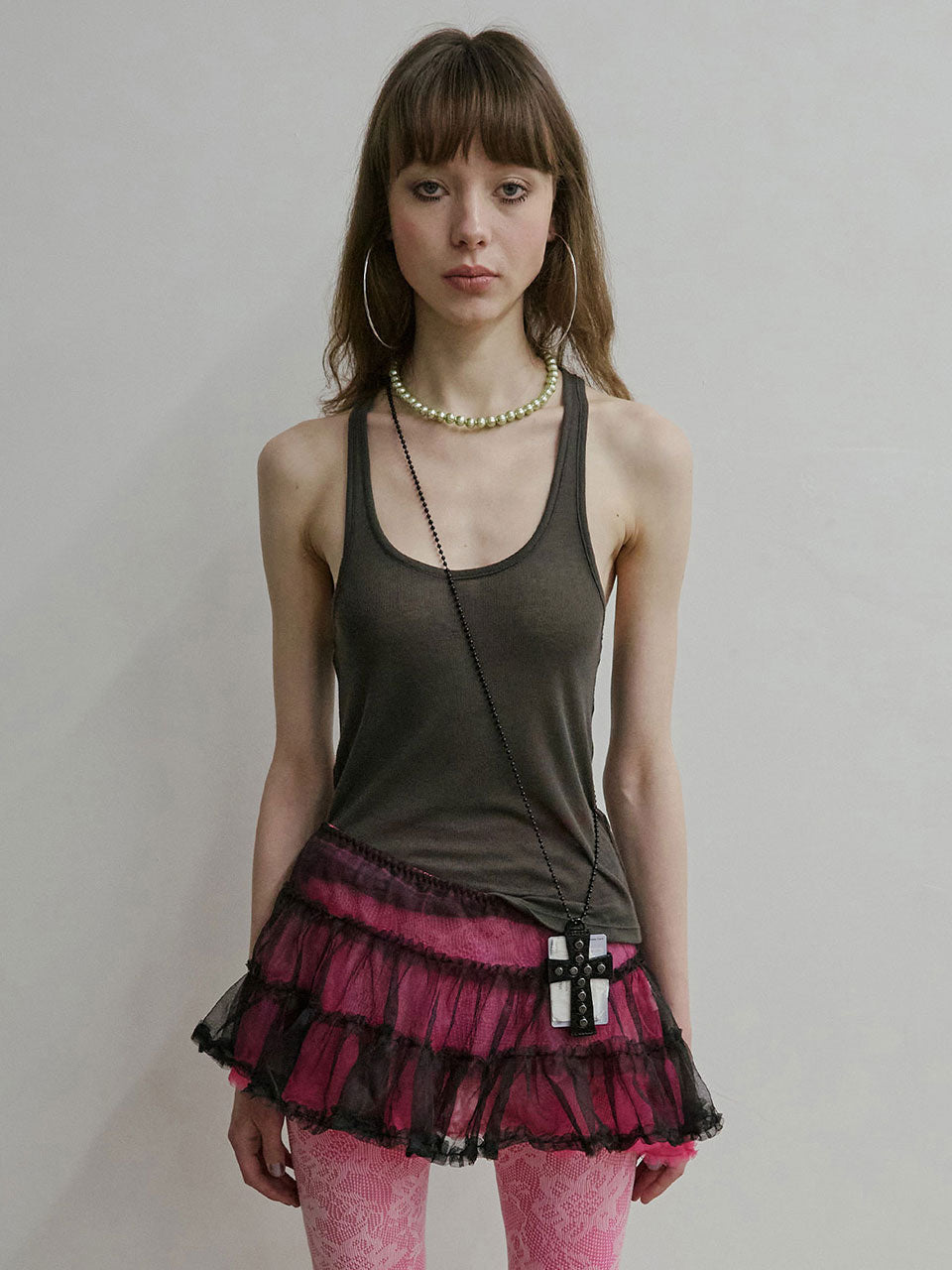 Thong Sleeveless Acid Charcoal